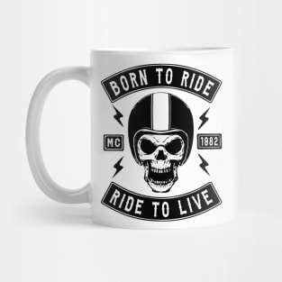 BIKER - BORN TO RIDE RIDE TO LIVE Mug